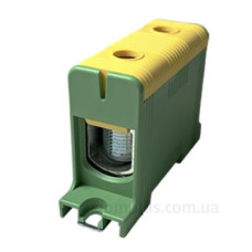 Клема Promfactor FT 1Р Cu:35-150мм²/ Al:35-150 35-150мм² жовто-зелена FT1150G Клема Promfactor FT 1Р Cu:35-150мм²/ Al:35-150 35-150мм² жовто-зелена FT1150G