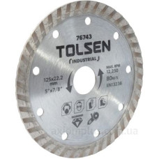 Алмазний турбо диск Tolsen (76743) 125х22.2х10мм «Профі» Алмазний турбо диск Tolsen (76743) 125х22.2х10мм «Профі»