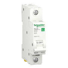 Автоматичний вимикач Schneider 6кА B 1p 25А Resi9 ( R9F02125 )