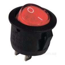 Перемикач TNSy KCD1-5-101 R/B круглий червоний (TNSy5500706)