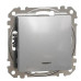 Вимикач Schneider Electric Sedna Design & Elements з підсвіткою алюміній SDD113101L