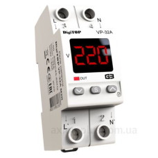 Реле напруги DigiTOP VP-32A M2R (червоний індикатор)