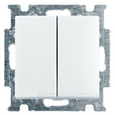 Двокнопковий вимикач ABB Basic 55 2006/5 UC-94-507 (альпійський білий)