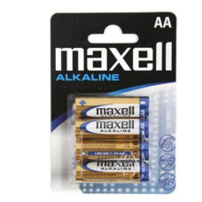 Лужна батарея Maxell 723758.04 Alkaline AA/LR6 4шт у блістері