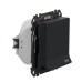 Розетка Schneider Electric Sedna Design & Elements з заземленням шторками та кришкою IP44 чорна SDD214024