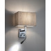 Бра, настінний світильник Nowodvorski 11793 Hotel Mood E27+LED 2x10W+2.2W 4000K IP20 сірий