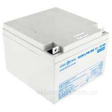 Акумулятор LogicPower AGM LPM-MG 12-26 AH 12В Акумулятор LogicPower AGM LPM-MG 12-26 AH 12В