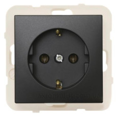 Розетка одинарна Logus 21131 TPM 2P+Z Шуко 16А 250В (чорна матова) Розетка одинарна Logus 21131 TPM 2P+Z Шуко 16А 250В (чорна матова)