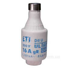 Запобіжник ETI 004322001 DIIUQ2A/500V gR (50 kA) Запобіжник ETI 004322001 DIIUQ2A/500V gR (50 kA)