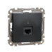 Комп'ютерна розетка Schneider Electric Sedna Design & Elements RJ45 кат. 6 STP чорна SDD114461