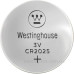 Літієва батарейка Westinghouse CR2025-BP5 Lithium таблетка CR2025 5шт у блістері Літієва батарейка Westinghouse CR2025-BP5 Lithium таблетка CR2025 5шт у блістері