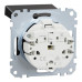Механізм розетки SCHUKO з кришкою Merten System M, MEG2311-0403 (матовий чорний)