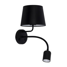 Бра, настінний світильник TK Lighting 2537 Maja E27+GU10 1+1x15W+8W IP20 чорний