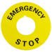 Табличка маркувальна EMERGENCY STOP жовта кругла для кнопок XB2 Аско-Укрем (A0140010073) Табличка маркувальна EMERGENCY STOP жовта кругла для кнопок XB2 Аско-Укрем (A0140010073)
