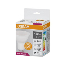 Світлодіодна лампочка Osram 4058075689671 LED GU10 MR16 1x6W 4000K 480Lm IP20