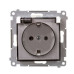 Електрична розетка Kontakt Simon Simon 54 Premium DGSZ1BZ.01/11A IP44 із заземленням шторками та прозорою кришкою (білий)
