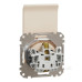 Розетка Schneider Electric Sedna Design & Elements з заземленням шторками та кришкою бежева SDD112024