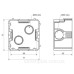 Розподільна коробка Kopos KP 67x67 (8595057600072) 71х71х42мм