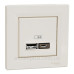 USB розетка Schneider Electric Asfora EPH2700323 USB/Type-C 2,4А крем