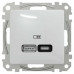Розетка Schneider Sedna Design ​біла USB type A+C 21Вт ( SDD111405 )