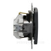 Розетка Schneider Electric Sedna Design & Elements з заземленням та шторками чорна SDD114022