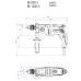 Дриль Metabo BEV 1300-2 (600574000) 2 швидкості (з ключовим патроном)