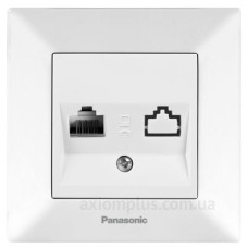 Комп'ютерна RJ45 розетка Panasonic Arkedia Slim CAT5e (біла)