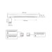 Світильник стельовий Goldlux 327376 Paris GU10+LED 2x10W+24W 4000K 1800Lm IP20 чорний