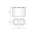Точковий світильник Azzardo AZ2136 Bross GU10 2x50W IP20 чорний