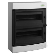 Настінний модульний щиток NOARK PNS 24T прозорі дверцята 2x12м IP40 (101500)