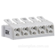 Пружинна сполучна клема IEK UKZ-B06-5P-F0-E0-10 КСП5-3L+N+PE