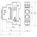 Зелений модульний LED індикатор Schrack AZ106800 230В AC