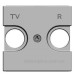 TV+R накладка ABB Zenit N2250.8 PL 2М (срібло)
