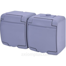Розетка двомісна Eti Hermetics RHE-2s-SR із з/к IP54 сіра (4668072) Розетка двомісна Eti Hermetics RHE-2s-SR із з/к IP54 сіра (4668072)