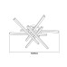 Світильник LED smart ARMANI​+пульт 90W 3000-5000K IP20 круг чорний Violux ( 220935 )