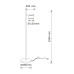 Торшер Goldlux 331489 Ofelia GX53 1x10W 4000K 660Lm IP20 чорний