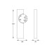 Бра, настінний світильник Zuma Line WL32160/3W/BK Flux LED 1x3W 3000K 161Lm IP20 золотий (5905316693494)