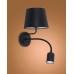 Бра, настінний світильник TK Lighting 2537 Maja E27+GU10 1+1x15W+8W IP20 чорний