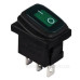 Перемикач TNSy KCD1-2-101WN G/B з підсвічуванням IP65 зелений (TNSy5500694)
