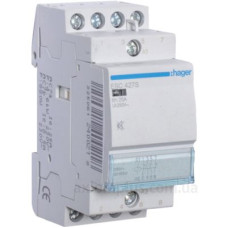Безшумний контактор Hager ESC427S 25A 2НВ+2НЗ 230B Безшумний контактор Hager ESC427S 25A 2НВ+2НЗ 230B