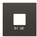 Центральна плата USBx2 розетки ABB Sky 2CLA858500A1501 8585 NS (чорний оксамит)