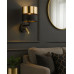 Бра, настінний світильник TK Lighting 2579 Hilton E27+G9 1+1x15W+8W IP20 золотий