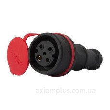 Силовий роз'єм на кабель E.Next e.socket.rubber.071.32
