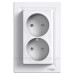 Подвійна розетка Schneider Electric Asfora EPH9700121