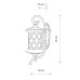 Світильник садово-парковий Nowodvorski Lantern E27 1x25W IP23 чорний із мідною патиною ( 6911 )