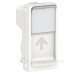Центральна плата Schneider Electric NU946018 від розетки RJ45 Keystone/Systimax 1М (біла)
