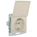 Розетка Lezard Rain (703-0388-123B) з кришкою із з/к ПБТ (кремова)