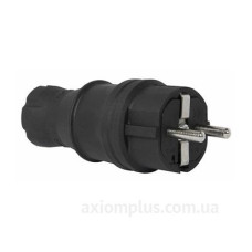 Каучукова пряма вилка E.Next e.plug.rubber.028.16 із заземленням 16А (s9100023)