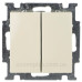 Двокнопковий вимикач ABB Basic 55 2006/5 UC-92-507 (слонова кістка)