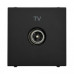 Розетка Zenit чорний мат TV проста 2-мод. ( 2CLA225070N1501 )
